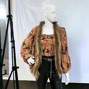 Vintage Penny Lane Faux Fur Vest